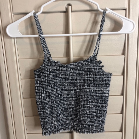 Brandy Melville Tops - Plaid brandy tank top w little bows on the back Brandy Melville Tops - Plaid brandy tank top w little bows on the back